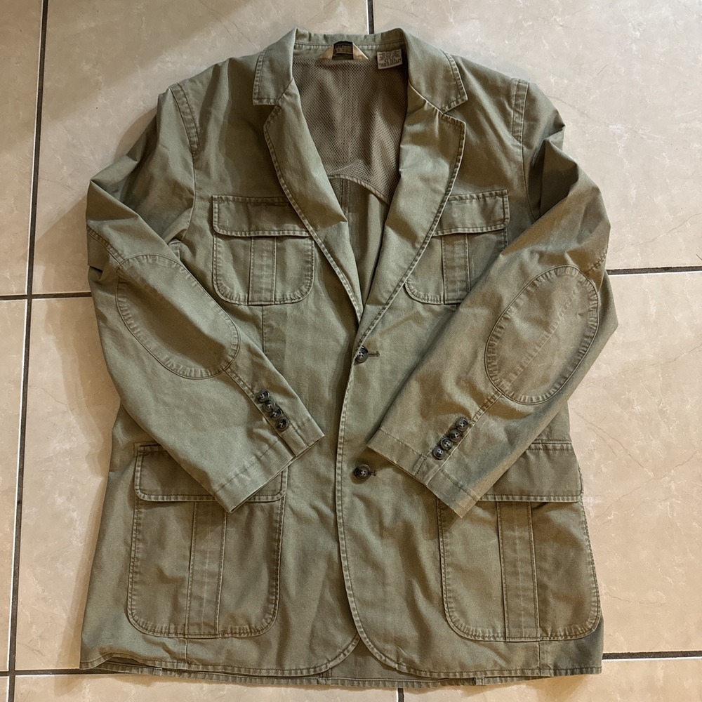 LL Bean Jacket Mens 52 Chore Blazer Safari Field Hunting Sport Utility Coat